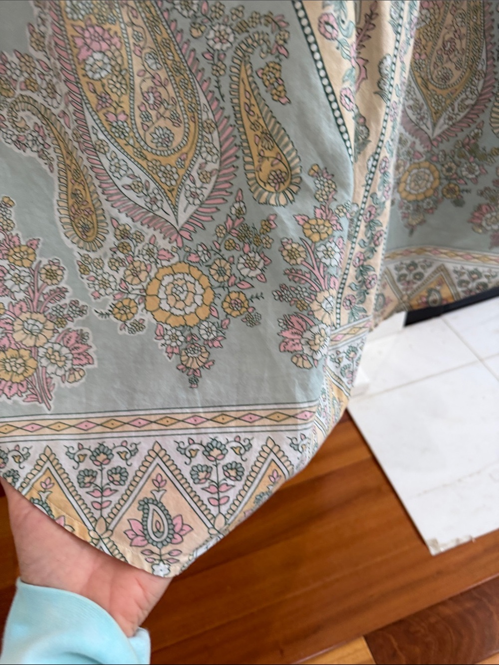 Soft Surroundings Pastel Paisley Pintuck Tunic Blouse Boho 2X/3x - Picture 7 of 16